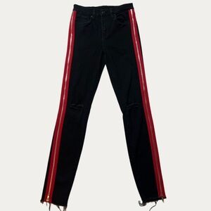 BLANK NYC Distressed Zipper Pants